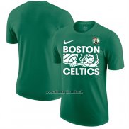 Maglia Manica Corta Boston celtics Verde1